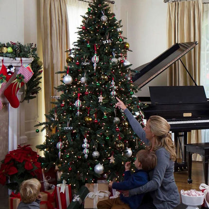 Árbol de Navidad California Baby Redwood con Luces LED – Ramas Articuladas y Base Metálica Premium