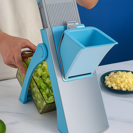 Cortador de Verduras Multifuncional en Acero Inoxidable con Hoja Ajustable