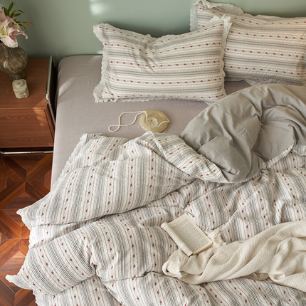 Ropa de Cama Completa Estampada en Algodón y Poliéster